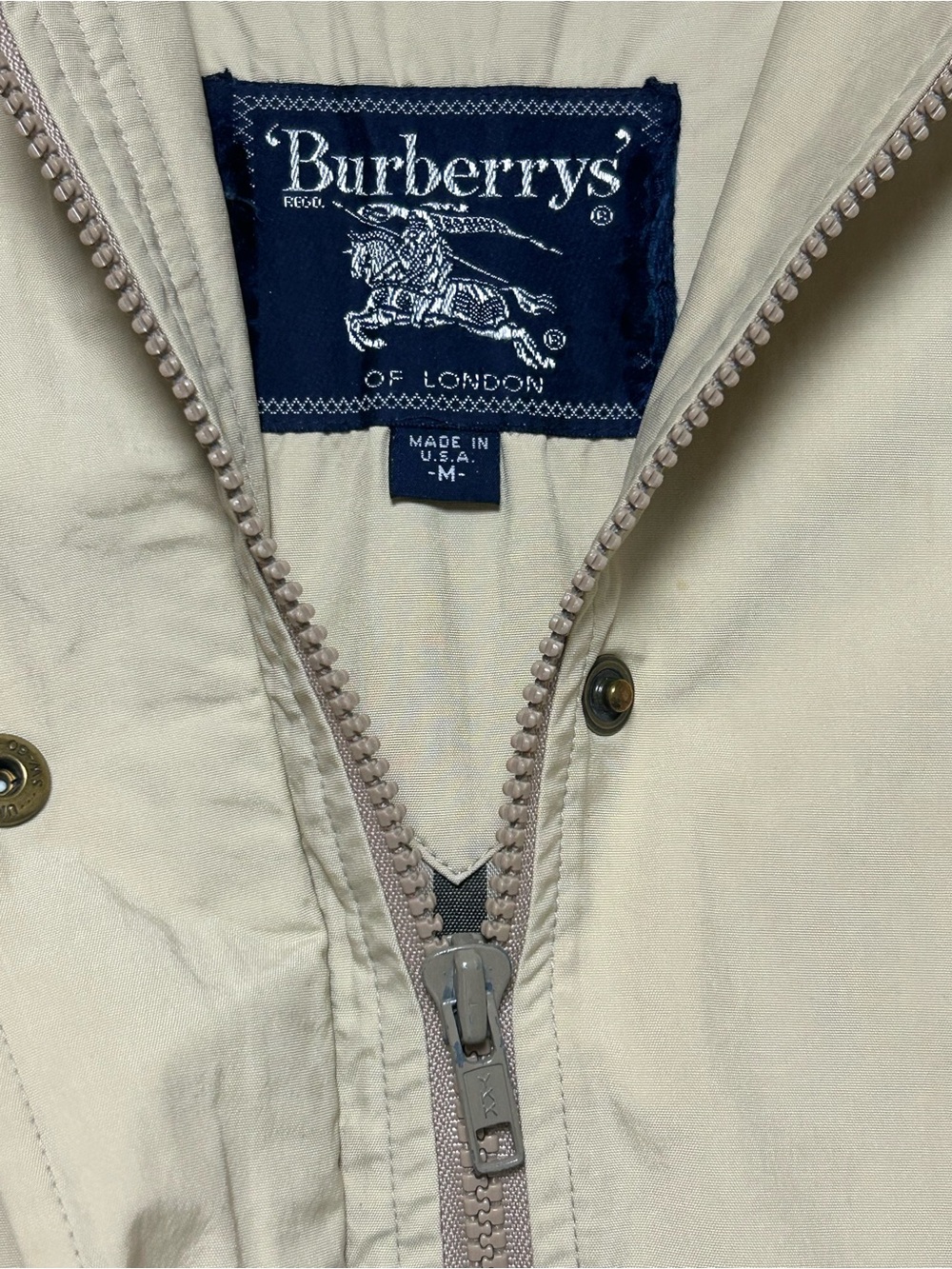VINTAGE BURBERRY MENS UTILITY FIELD JACKET SZ M NOVA CHECK PLAID USA MADE RARE - Picture 14 of 16